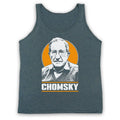 NOAM CHOMSKY FATHER MODERN LINGUISTICS CHOMSKY TRIBUTE ADULTS VEST TANK TOP