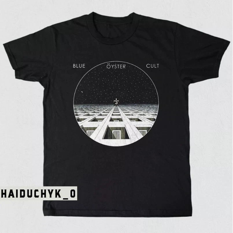 Blue Oyster Cult Tee Retro 1978 On Tour Unisex Black T-shirt Size S-5XL
