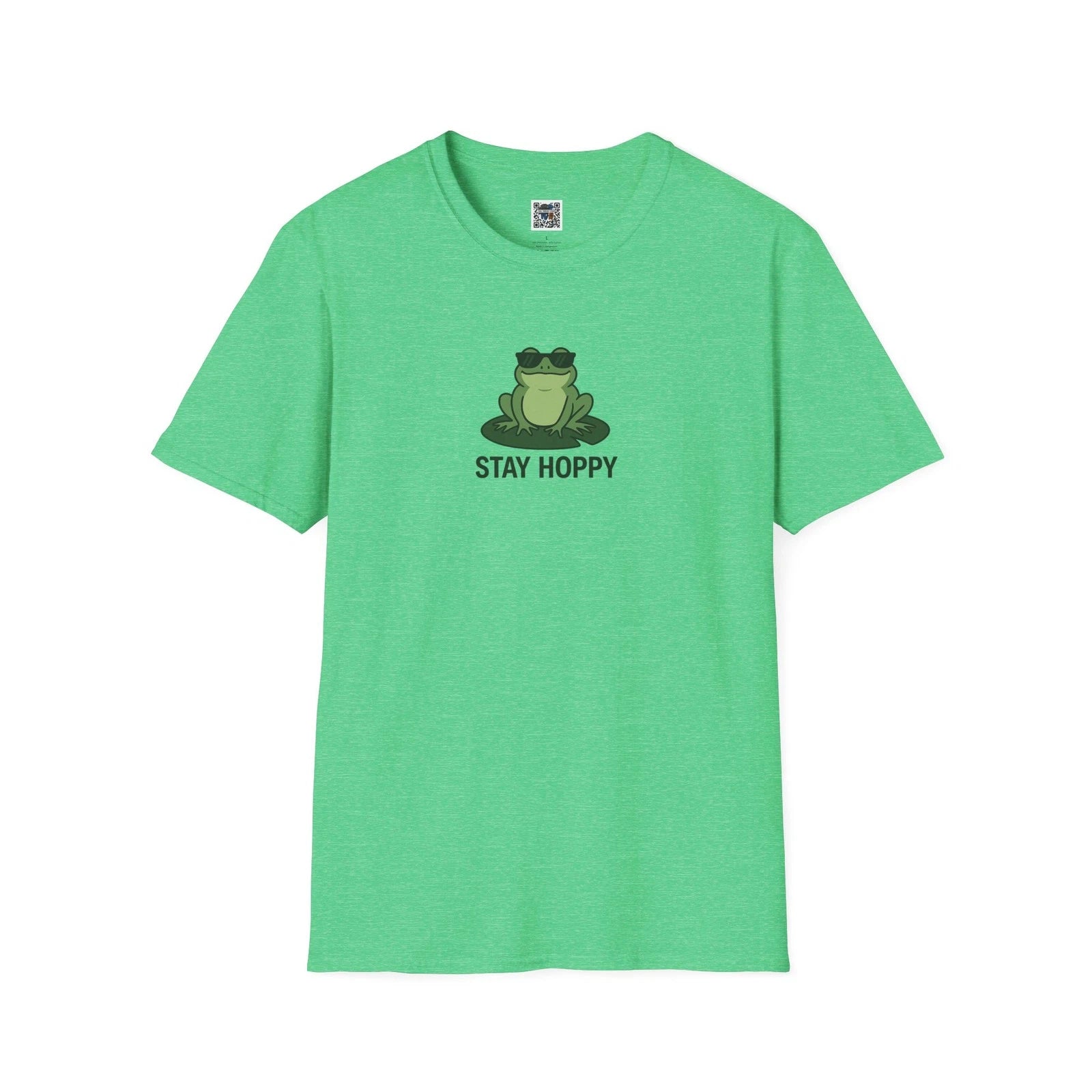 Stay Hoppy” Funny Frog Graphic T-Shirt