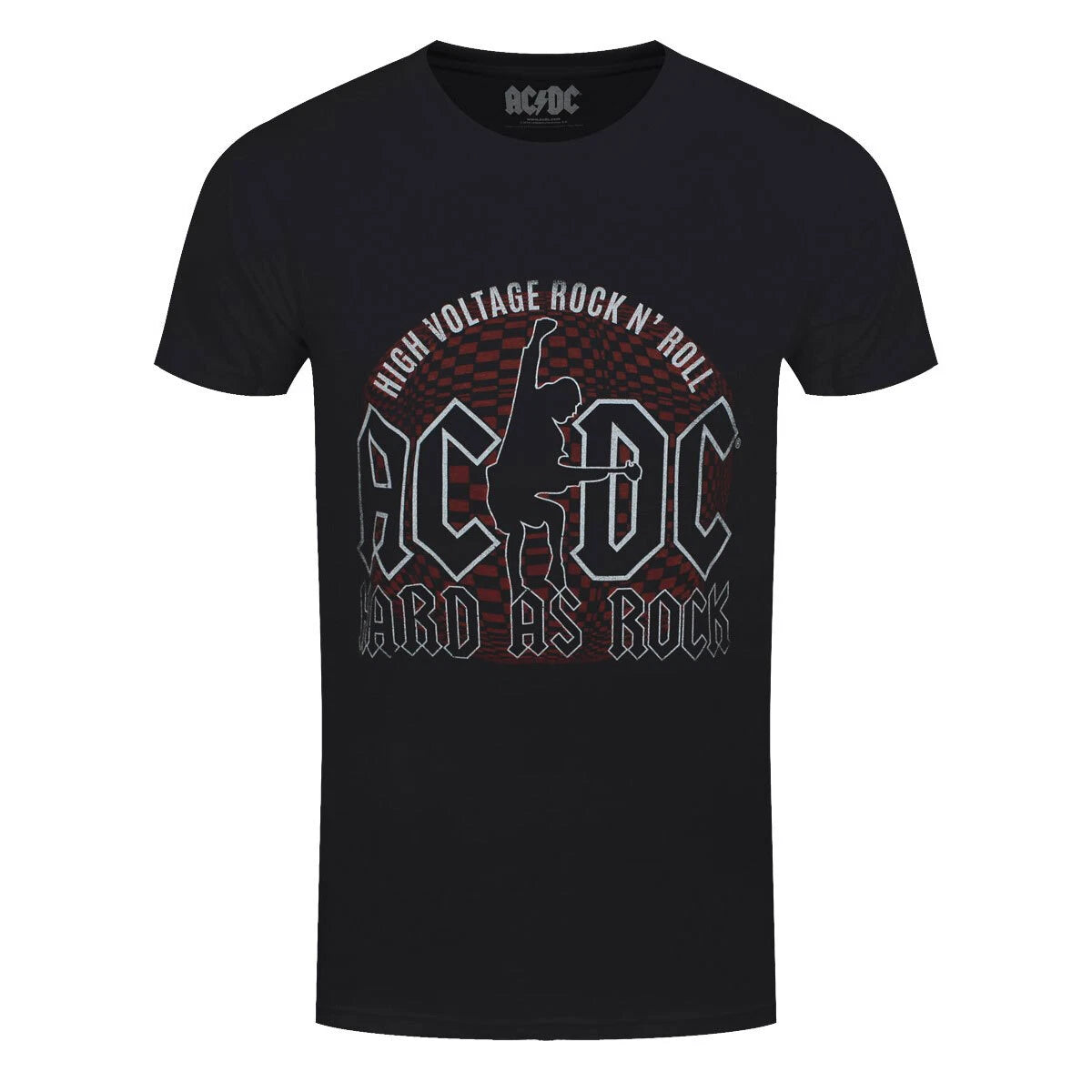 AC/DC T-Shirt Hard As Rock ACDC Band Official Black New