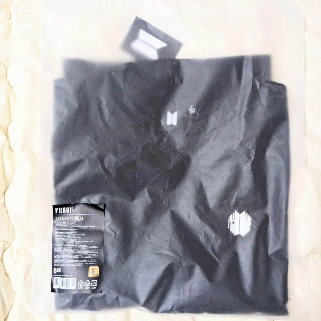 BTS Proof RUN S S T SHIRT Merch Genuine L size black Official goods BIGHIT MUSIC