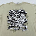 Ecko Unltd Shirt Mens LXL Graphic Rhino Camouflage Streetwear 1972 Tee Y2K
