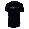 RST Race Department Logo T-Shirt Black/Fluo-Green Sports Urban Casual Men's Top