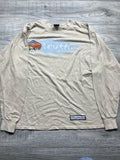 Truth Y2k Anti Smoking Tee Shirt Cream Tan Obscure Long Sleeve Rare Graphic L