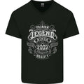 Premium Legend 23rd Birthday 2003 Mens V-Neck Cotton T-Shirt