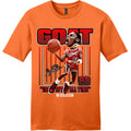 NEW ART SOCIETY MJ GOAT NO DISCUSSION ORANGE TEE SHIRT SMALL-4XLARGE MADE IN USA