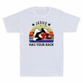 Back Your Gift Christian Jitsu Has Brazilian Men's Jiu T-Shirt Retro Jesus Funny