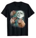 Funny Capybara Meme Print T Shirts Men Women Humour Creativity Short Sleeve