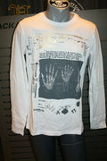 Picaldi Long Sleeve 3000 T-Shirt White Gold Grey With Print New 100% Cotton