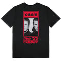 Oasis  T-Shirt: Cardiff 5 July Event (Black) (Back Print & Ex-Tour) OFFICIAL NEW