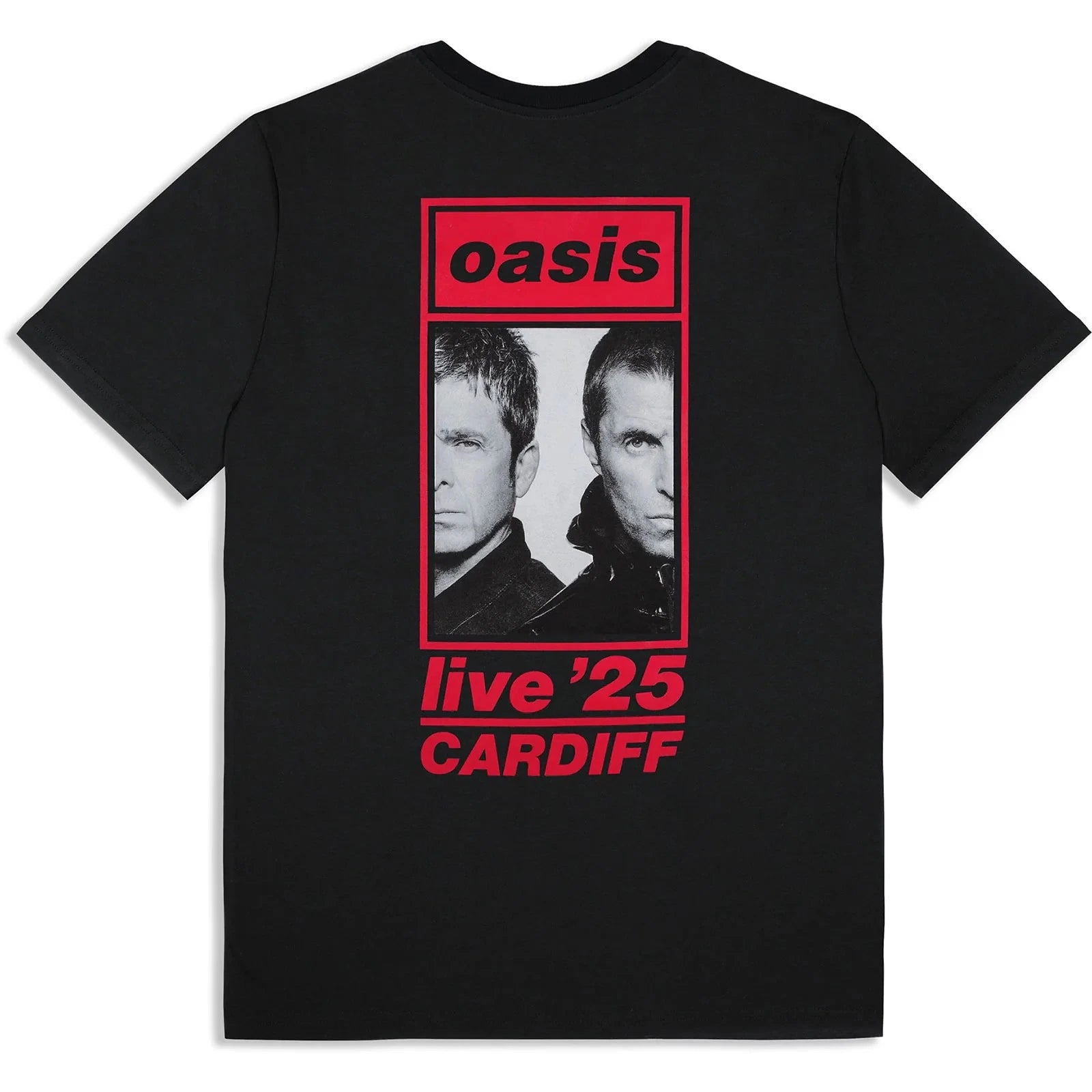 Oasis  T-Shirt: Cardiff 5 July Event (Black) (Back Print & Ex-Tour) OFFICIAL NEW