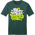 NEW Art Society 3D GRAFFITI BLACK/GREEN Tee Shirt EVERGREEN SM-4XL MADE IN USA