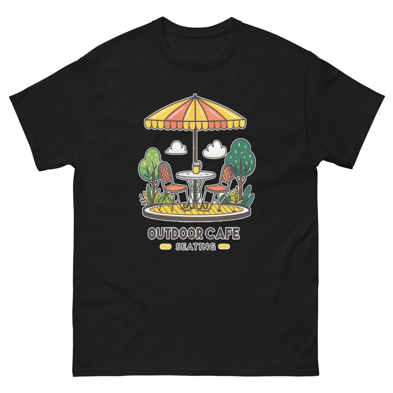 Outdoor Cafe Seating Object Place Item Urban T-Shirt