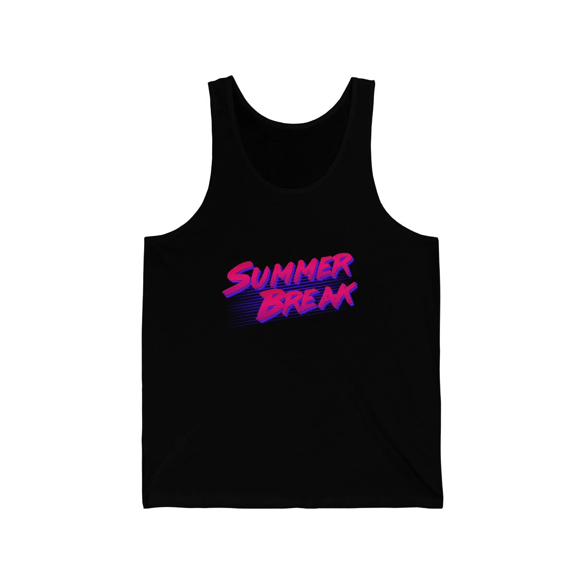 Summer Break Retro Unisex Tank Top