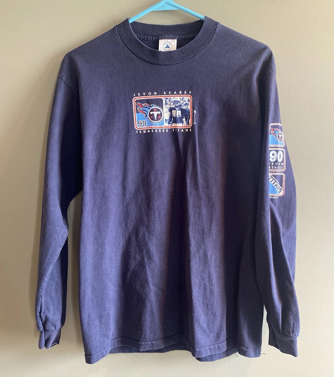 Vintage Y2K Tennessee Titans Javon Kearse Long Sleeve T-Shirt Size Medium