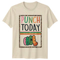 Punch Today In The Face Sarcastic Graphic Novelty T-Shirt