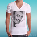 Men's T-Shirt V 'Salvador Dalì Mustache' Gift Idea Road To Happiness
