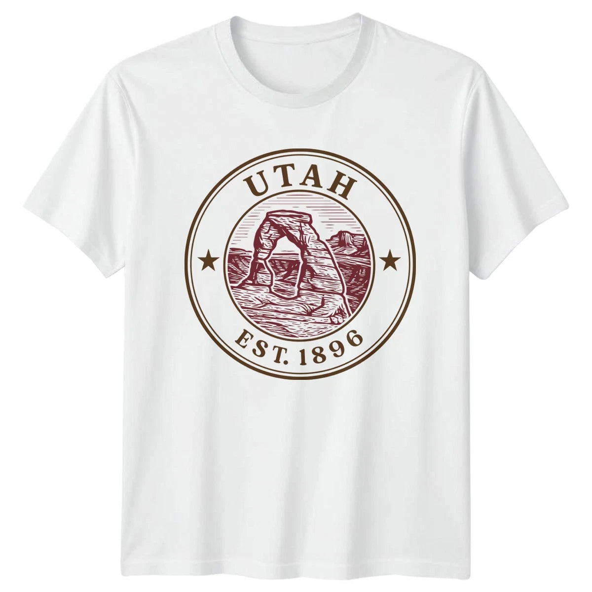 Utah Est 1896 T-Shirt Vintage Arches National Park Travel