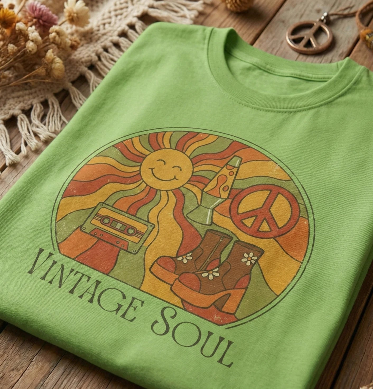 Vintage Soul Retro T-Shirt, Classic Tee,  Old Soul Vintage Lover Graphic Shirt