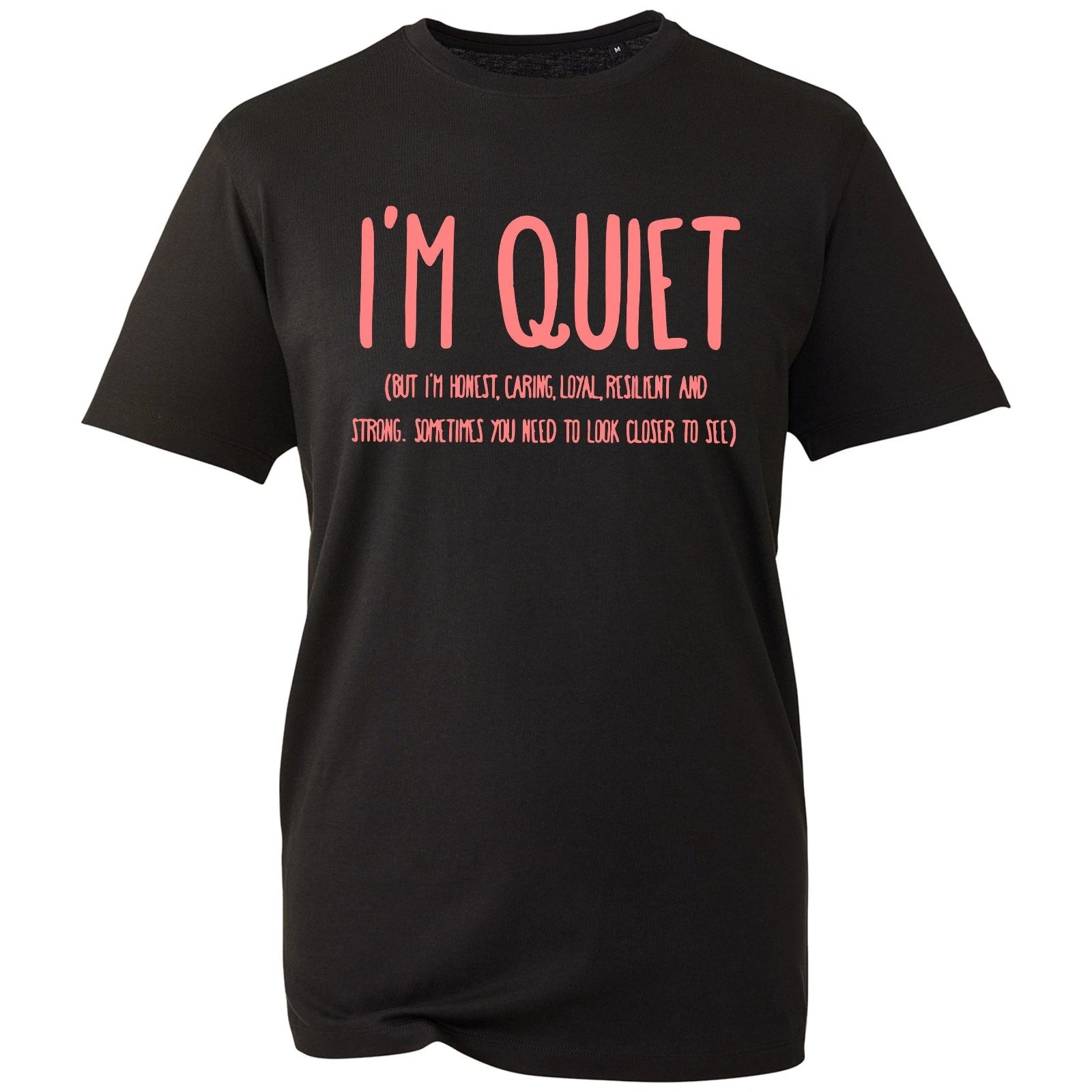 Inspirational Mens Graphic T Shirt Personality Quote Slogan Tee Cotton Top Black