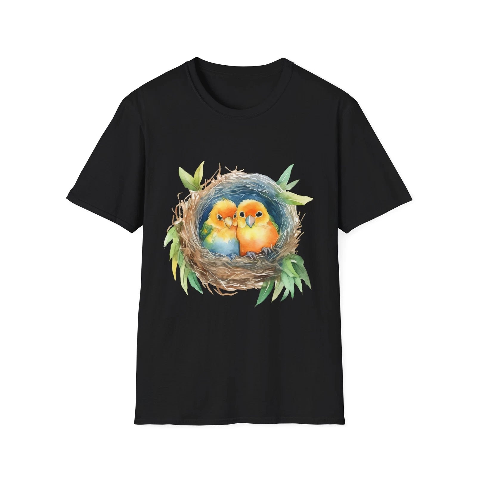 Love Nest Birds T-Shirt, Cute Couple Gift, Nature Lover Tee, Spring Fashion,