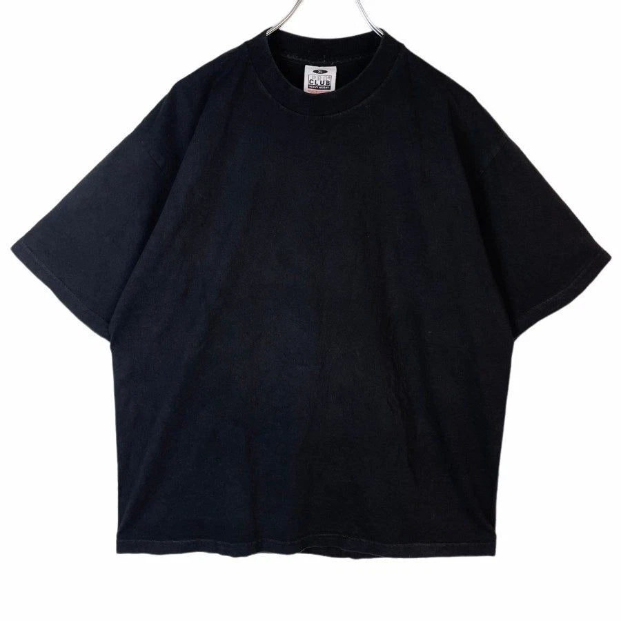 USA made Pro Club Short Sleeve T shirt Plain Simple Black Heavyweight Vintage 41