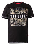 D555 Duke Mens Printed T-Shirt Brooklyn Camouflage Print S M L XL XXL (601212-R)