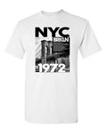 1972 NYC Brooklyn Urban Republic Graphic Streetwear Tee White T-Shirt Size S-5XL