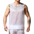 Men's Easy taken Travel T-shirts Cool Transparent Sleeveless Tank-Tops T2002