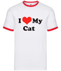 I Love My Cat - Mens Ringer - Kitten Feline Pussy Cats Cute Kittens