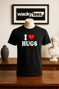 I Love Hugs I Heart Funny Adult Humor Graphic Tee Shirt