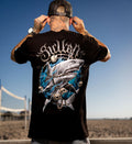 Sullen Shark Skull Black Premium T Shirt UK M-3XL UK No Duty
