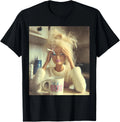 Funny Doll Face Sarcastic Doll Smoking Y2K T-Shirt unisex T-Shirt