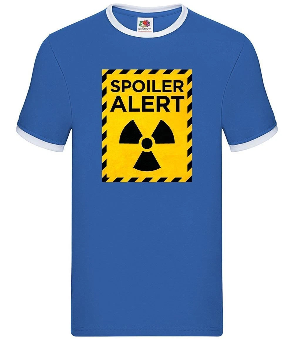 Spoiler Alert - Mens Ringer - Film Spoilers Movie Meme Funny