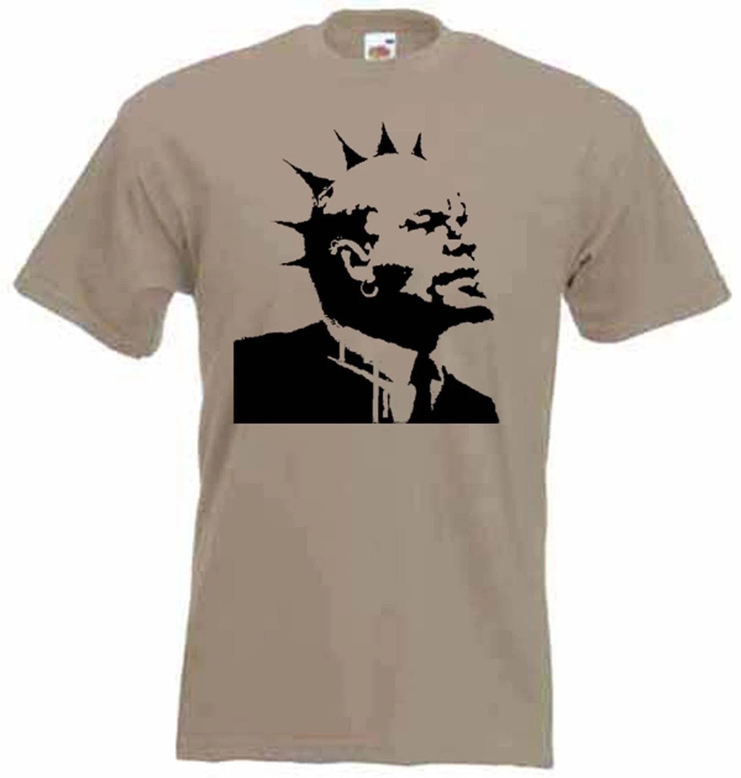 BANKSY PUNK LENIN MEN'S T-SHIRT - Mohican Urban - Choice Of Colours - Size S-3XL