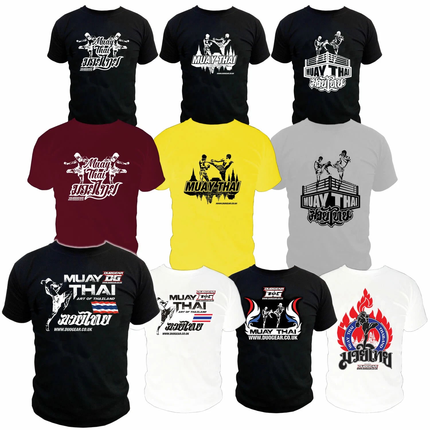 MUAY THAI BOXING KICKBOXING CASUAL TRAINING T-SHIRT (XS-L)