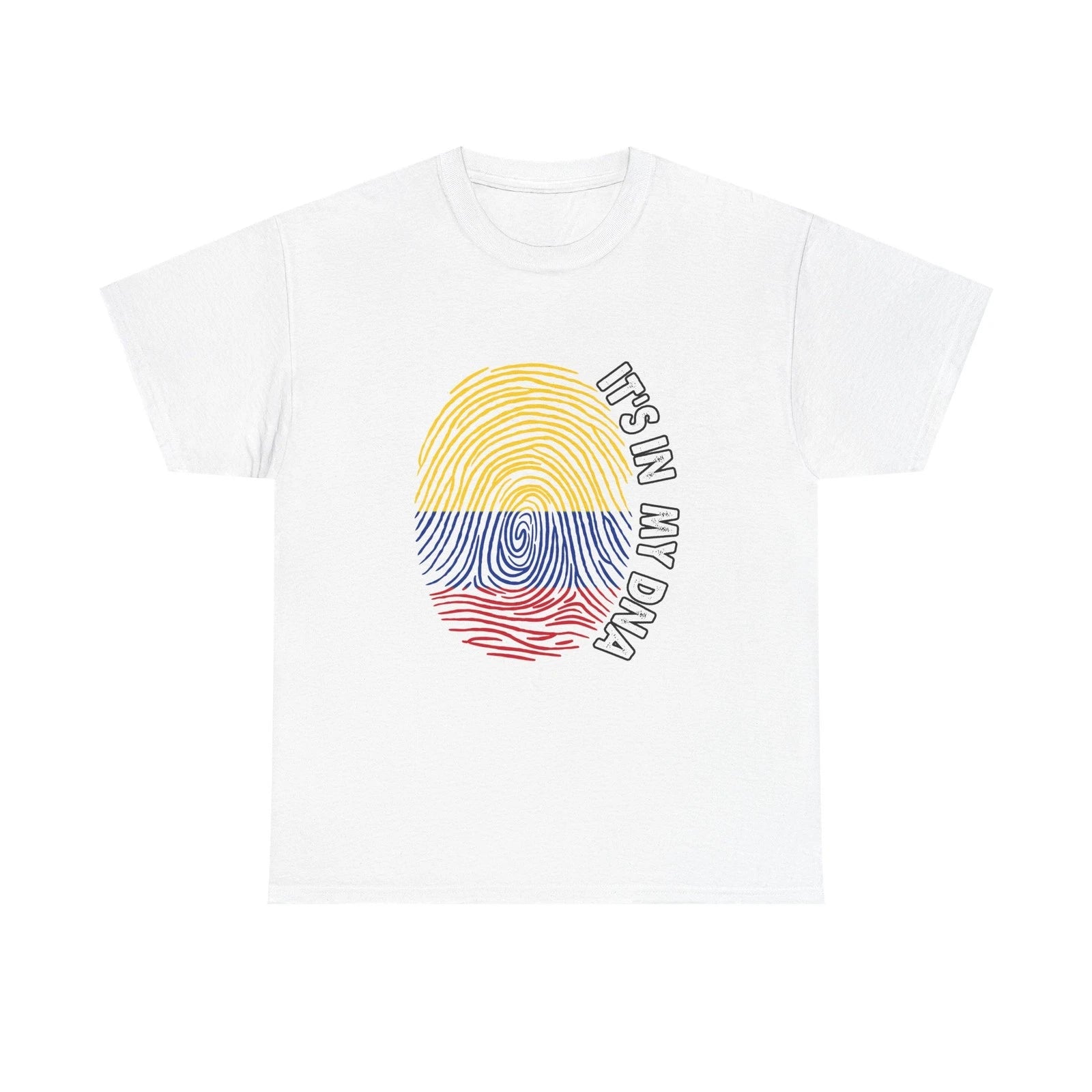It's In My DNA fingerprint art Tee | colorful fingerprint graphic T-shirt