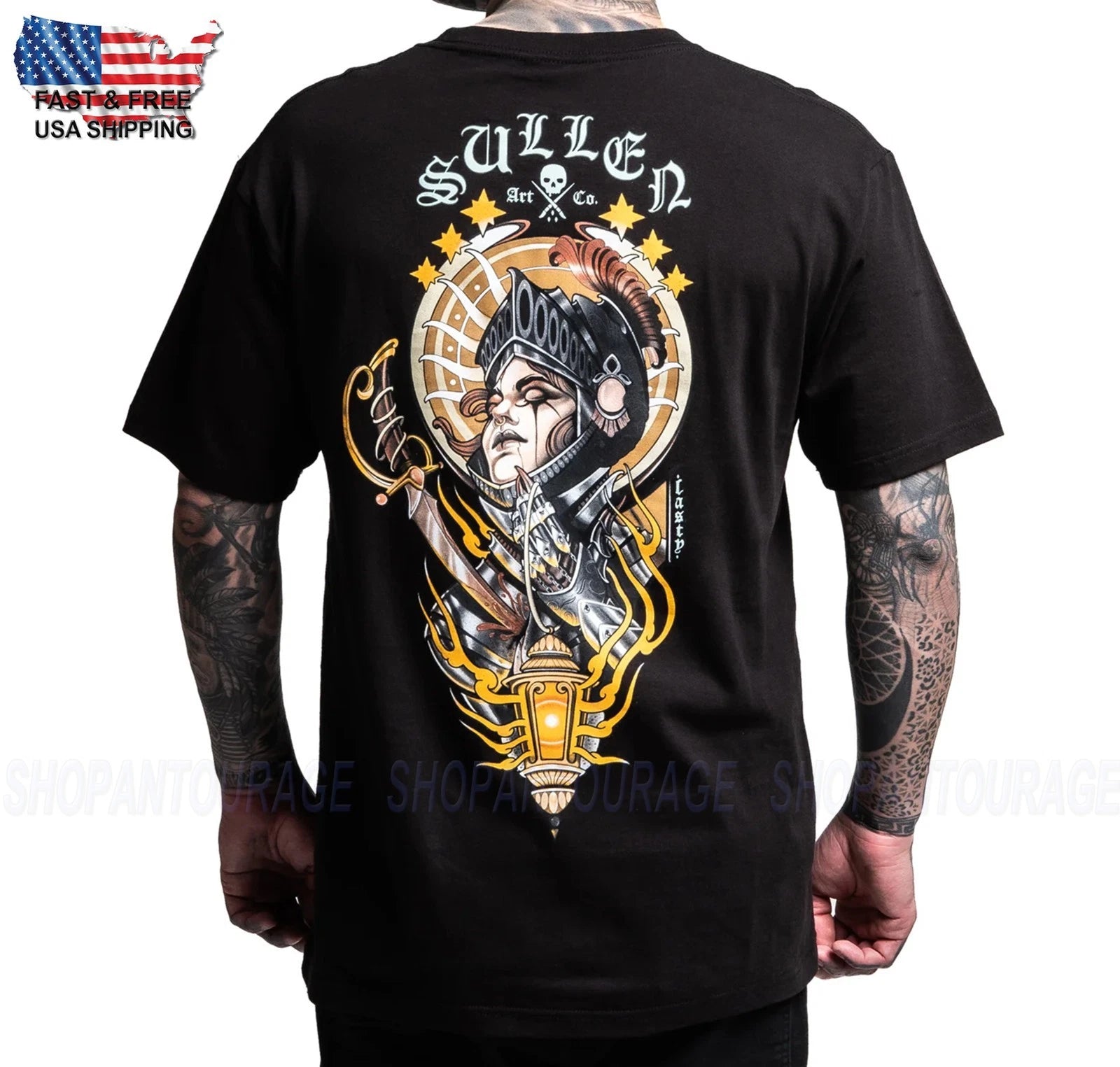 Sullen Art Collective Lastly Tatooer Standard SCM7813 Short Sleeve Men`s T-shirt