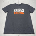 Snipes Shirt Mens XL Gray Snipes Knows Graphic Tee Hashtag Streetwear