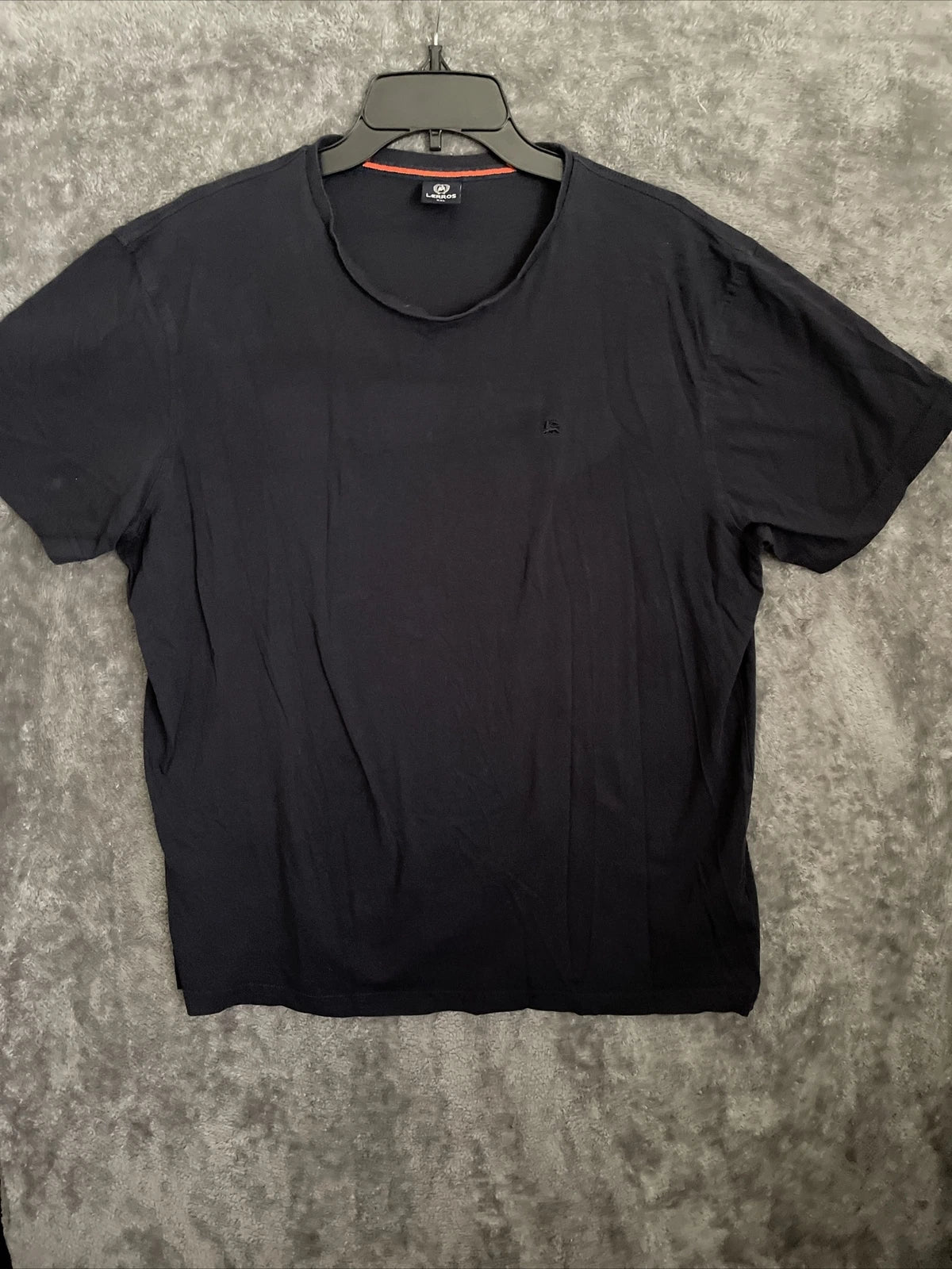Lerros T-Shirt Mens 2XL Short Sleeve Dark Navy Blue Pullover Crew Neck