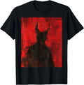 Red Demon Baphomet Horror Art Goth Dark Hell Occult T-Shirt