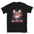 Super Cool Dog Merica July 4th of July  USA US Flag T-Shirt