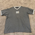 Y2K No Boundaries Gray Wake Board Surfer Flames T-Shirt Size Lg StreetWear Baggy