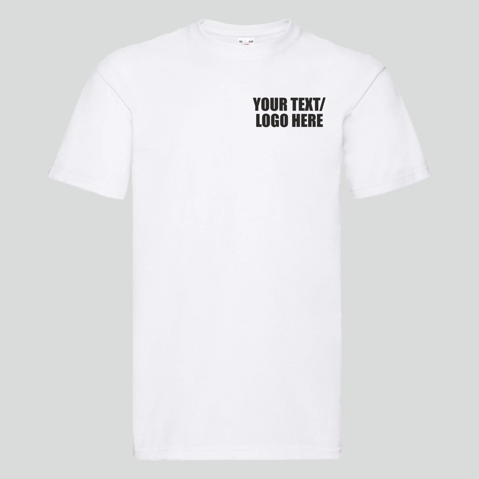 Personalised Custom Printed Super Premium T-Shirt Short Sleeve Crew Neck Tee Top
