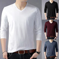 Slim Fit Style Long Sleeve V-neck Daily Wear Shirts Brand New Condition