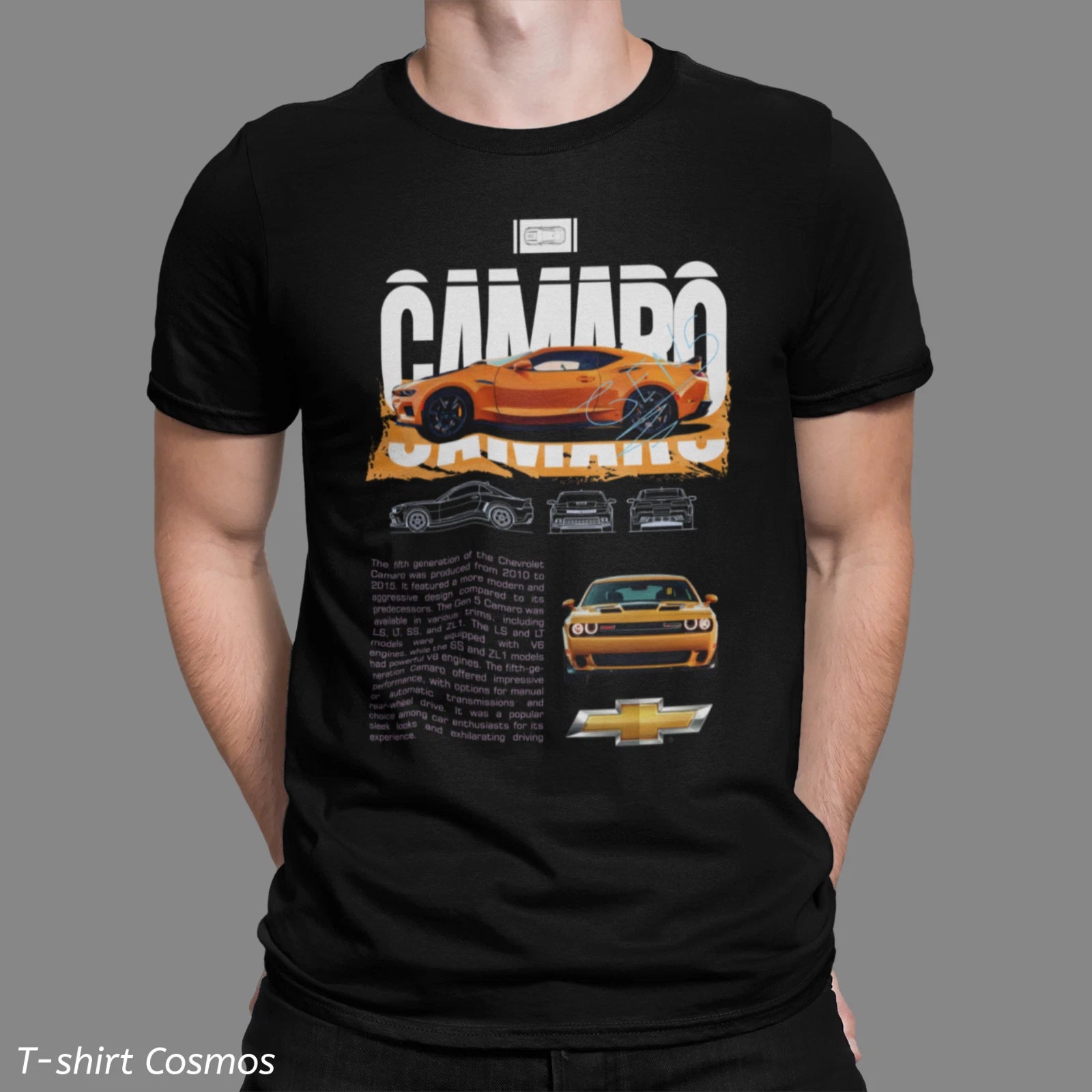 Retro Camaro Chevy Car T-shirt, classic car, Dads gift, old school