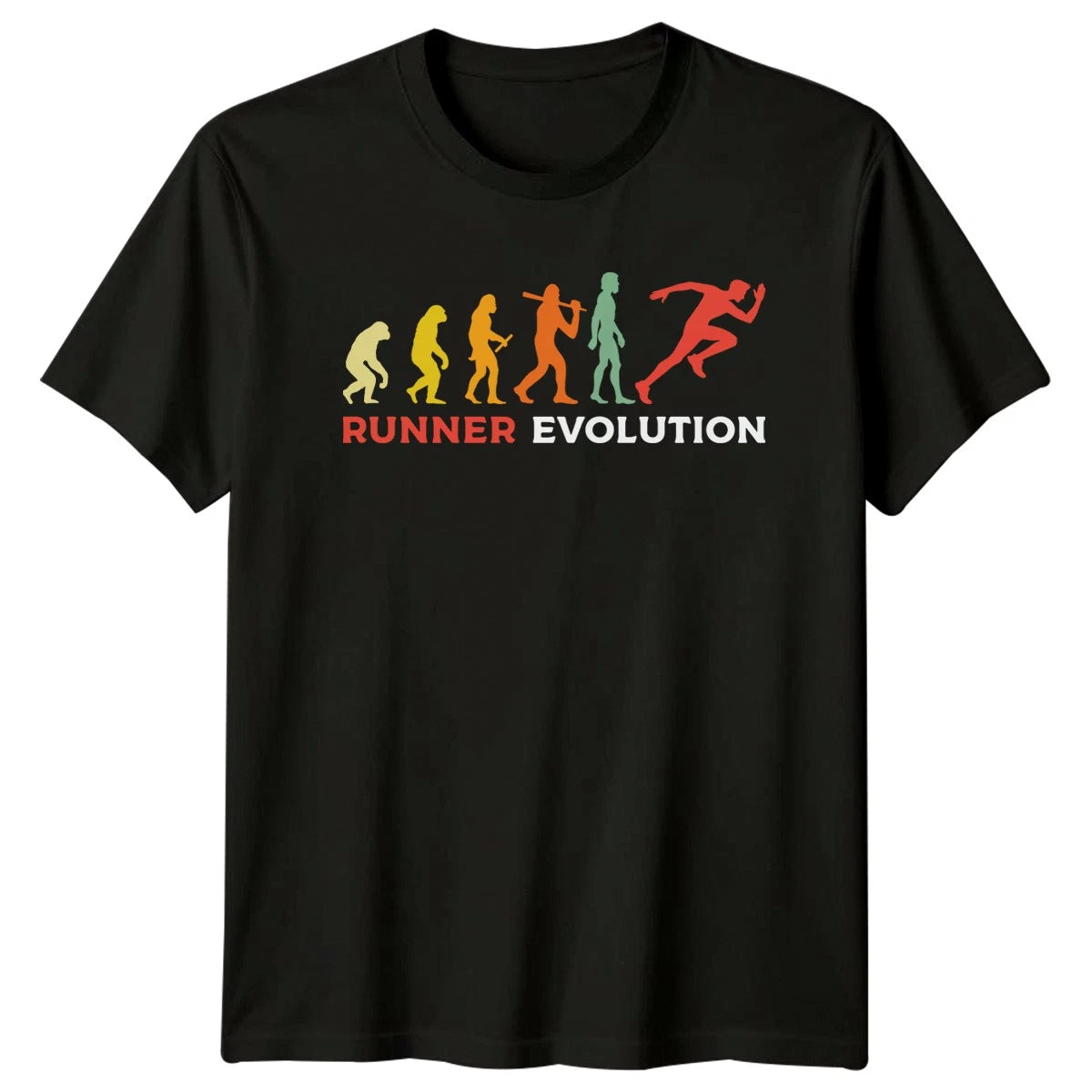 Runner Evolution T-Shirt Track Field Running Birthday Gift For Him And Her