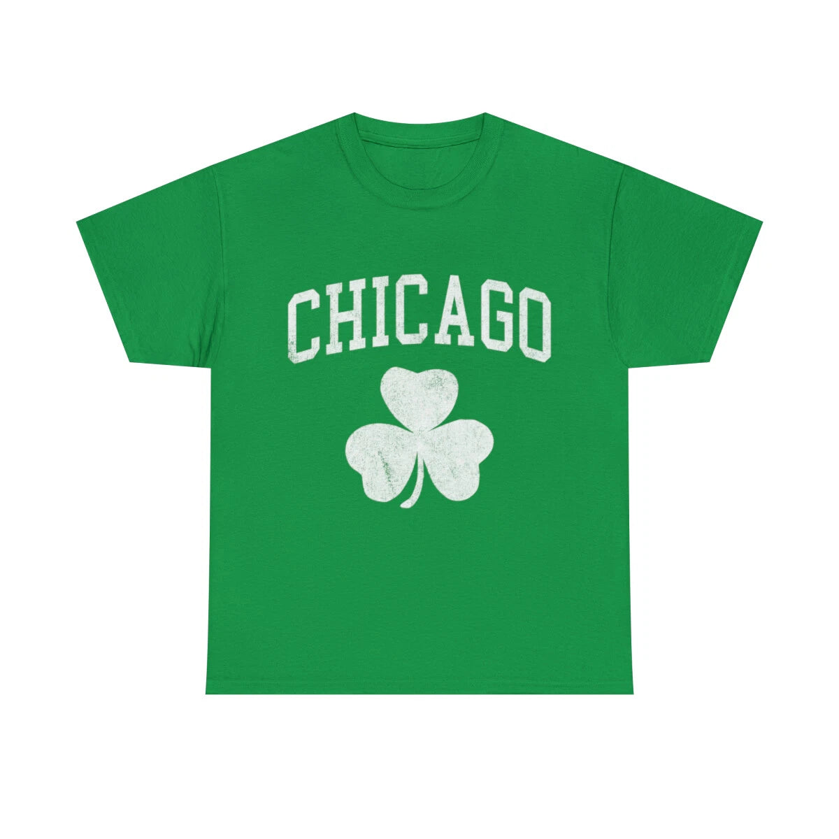 Chicago Irish Shamrock Graphic Tee Shirt