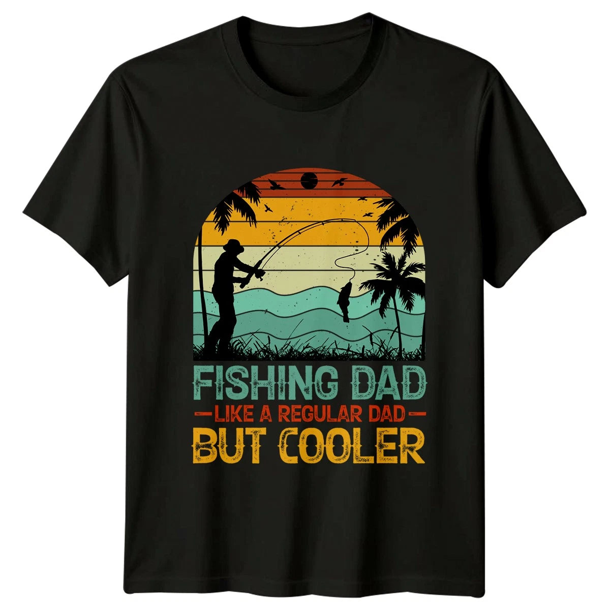Fishing Dad Like A Regular Mens T-Shirt Fathers Day Fishing Fathers Day Gift