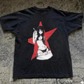 American Street Style Retro Star Bikini Lady Graphic T-Shirt